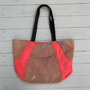 Tan/Pink Cotton Overland Equipment Tote Bag Purse